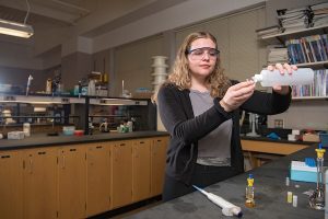 Chemistry major Abby Kreznor '18